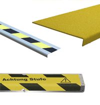 Antirutschprofile zur Sicherung von glatten Oberflächen und Treppen für die betriebliche Sicherheit