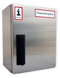 wandschrank fuer feuerwehrplaene edelstahl