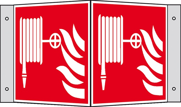 Brandschutzzeichen: Löschschlauch | Kunststoff | 15x15cm