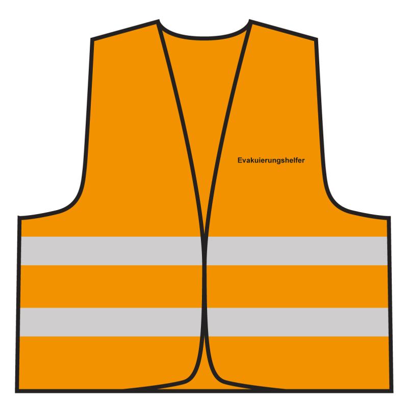 ✓ Warnweste - Evakuierungshelfer, orange