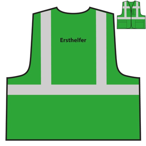Multifunktionsweste - Ersthelfer | grün