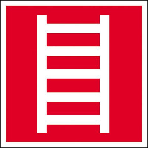 Brandschutzzeichen: Leiter | Aluminium | 15x15cm