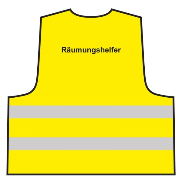 Warnweste - Räumungshelfer | gelb
