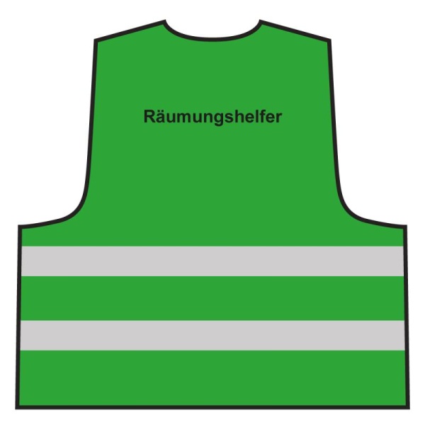 Warnweste - Räumungshelfer | grün