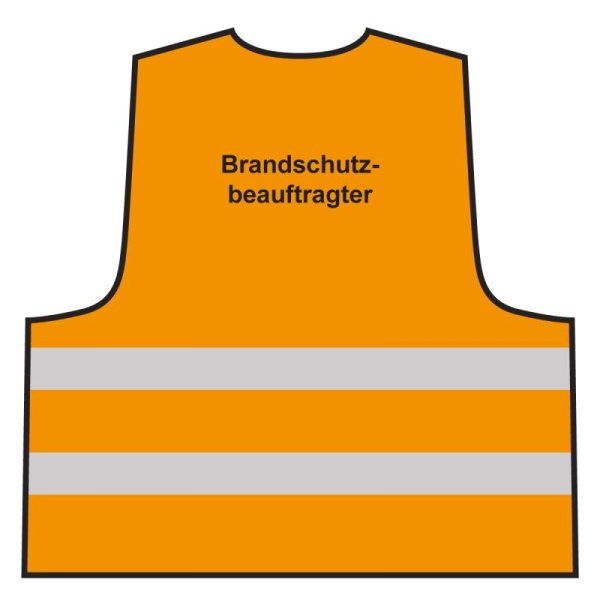 Warnweste - Brandschutzbeauftragter | orange