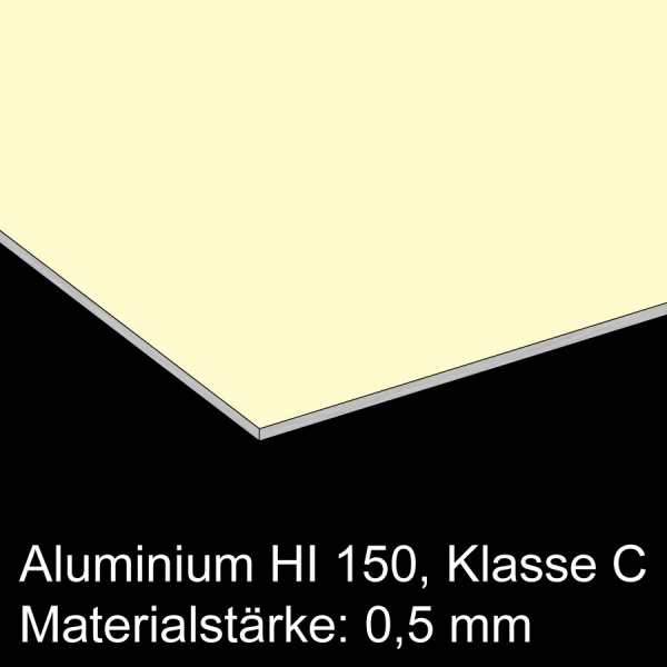 SafetyPrint | DIN A3-Druck auf Aluminium 0,5mm | langnachleuchtend