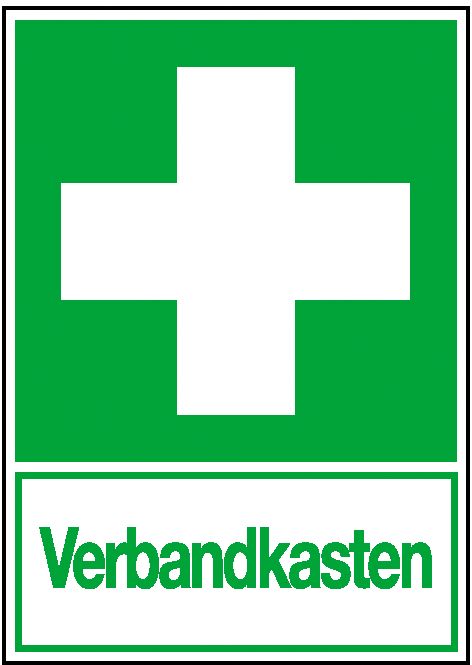 ✓ Erste-Hilfe-Schild: Sanitätsraum, Kunststoff, 20x30cm