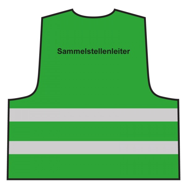 Warnweste - Sammelstellenleiter | grün