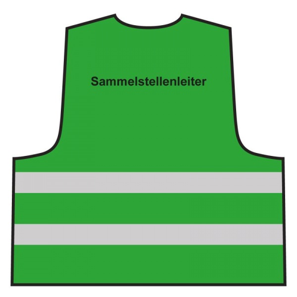 Warnweste - Sammelstellenleiter | grün