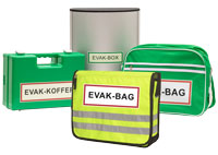 evakuierungskoffer, evakuierungstaschen und evakuierungsboxen fuer ausruestung fuer evakuierungshelfer