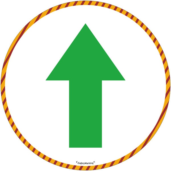 Bodenaufkleber mit Pfeilsymbol | Ø 24cm