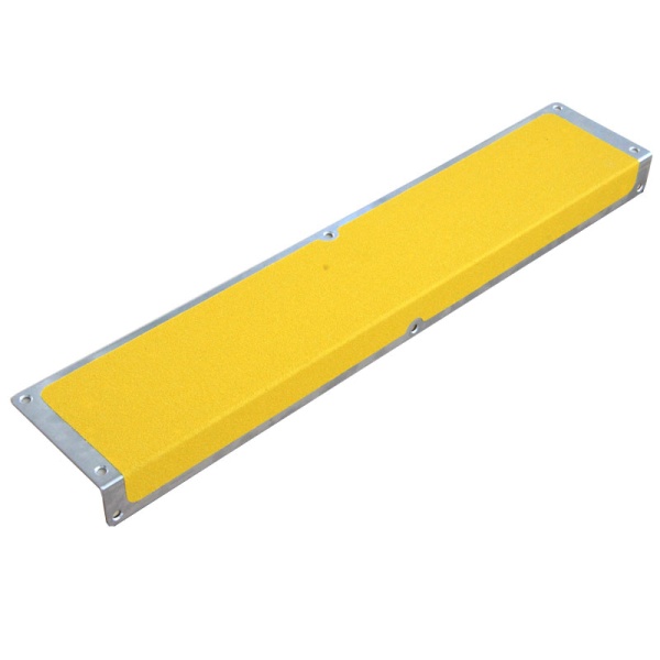 Antirutsch-Aluminiumkantenprofil | schraubbar | gelb
