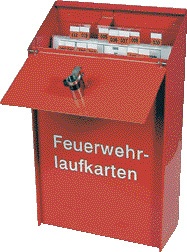 Feuerwehr-Laufkartendepot - für DIN A4 hoch