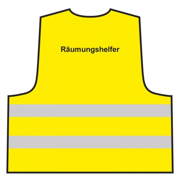 Warnweste - Räumungshelfer | gelb