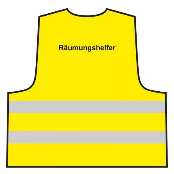 Warnweste - Räumungshelfer | gelb