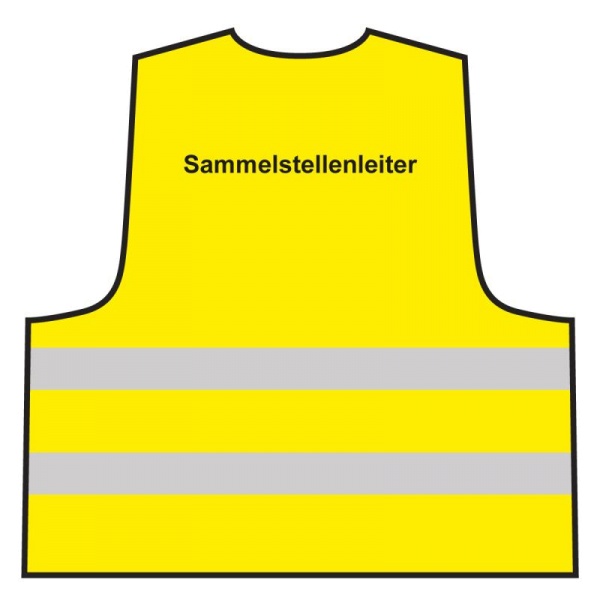 Warnweste - Sammelstellenleiter | gelb