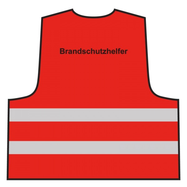 Warnweste - Brandschutzhelfer | rot