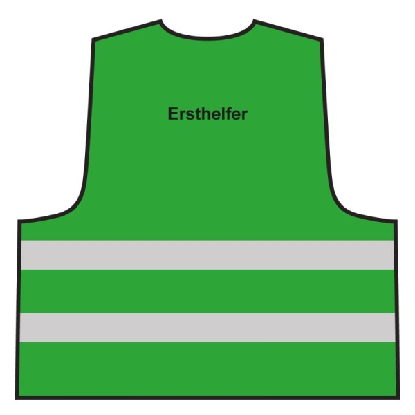 Warnweste - Ersthelfer | grün