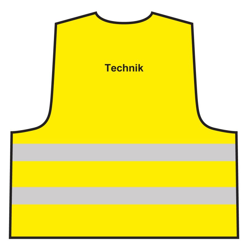 ✓ Warnweste Technik, gelb