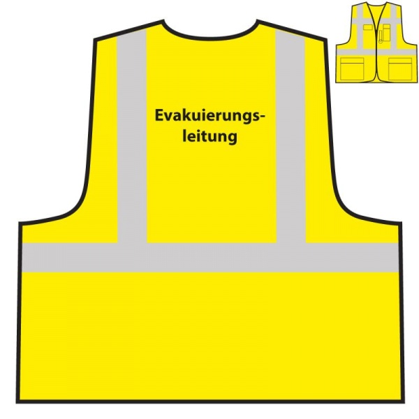 Multifunktionsweste - Evakuierungsleitung | gelb