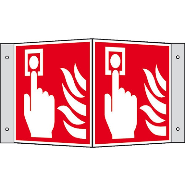 Brandschutzzeichen: Brandmelder | Kunststoff | 15x15cm