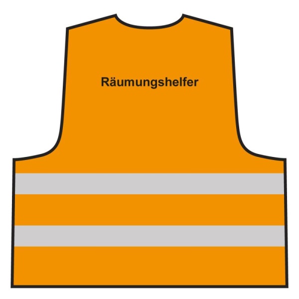 Warnweste - Räumungshelfer | orange