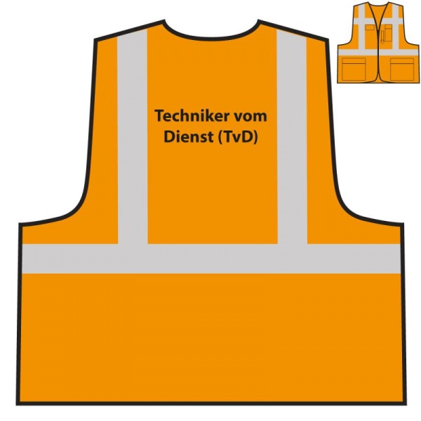 Multifunktionsweste - Techniker vom Dienst (TvD) | orange