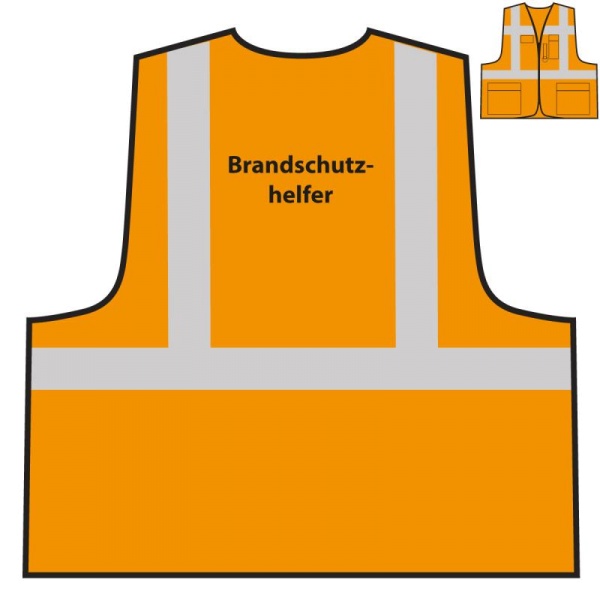 Multifunktionsweste - Brandschutzhelfer | orange