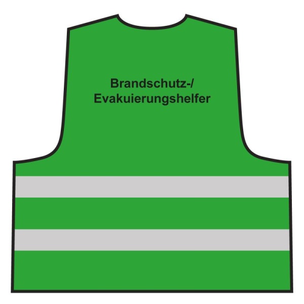 Warnweste - Brandschutz-/ Evakuierungshelfer | grün