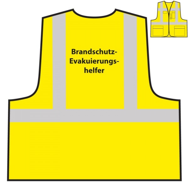 Multifunktionsweste - Brandschutz-/ Evakuierungshelfer | gelb
