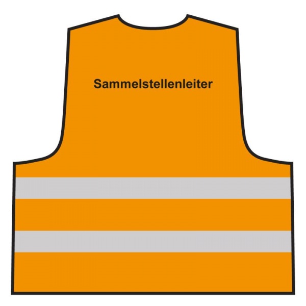 Warnweste - Sammelstellenleiter | orange