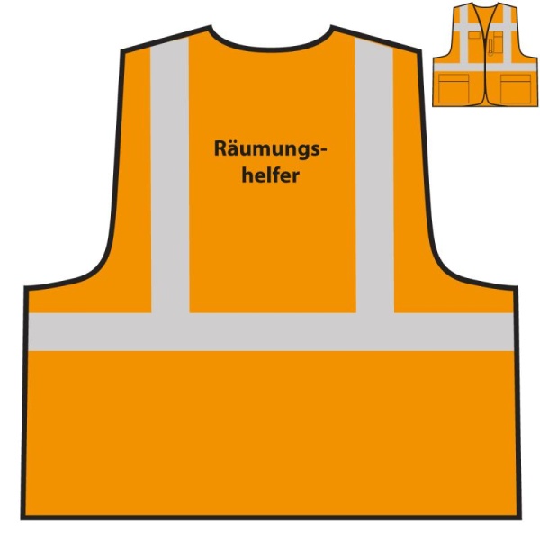 Multifunktionsweste - Räumungshelfer | orange