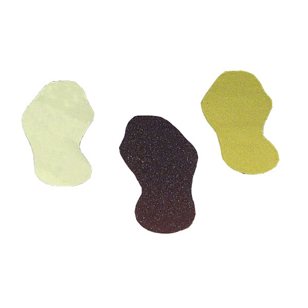 m2-Antirutschbelag™ - Schuhform | 10 Paar | gelb