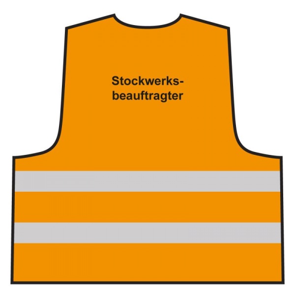 Warnweste - Stockwerksbeauftrager | orange