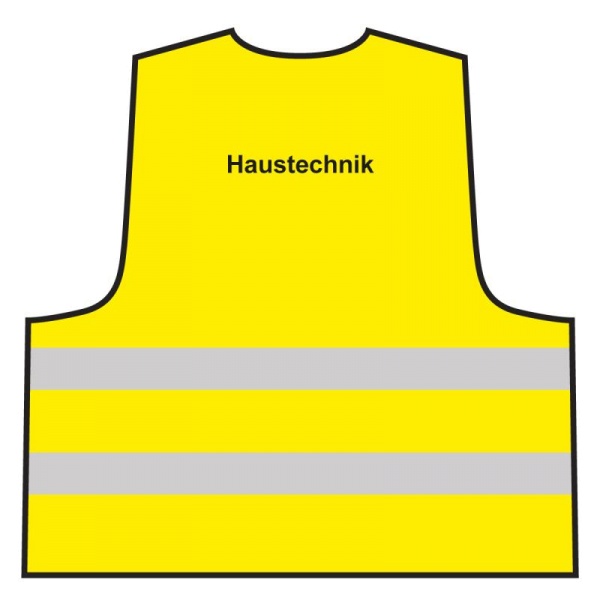 Warnweste - Haustechnik | gelb