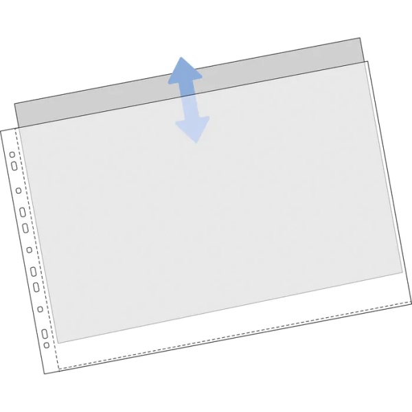 A3-Prospekthüllen genarbt | mittig gefaltet