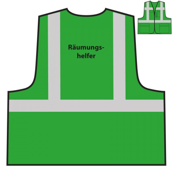 Multifunktionsweste - Räumungshelfer | grün
