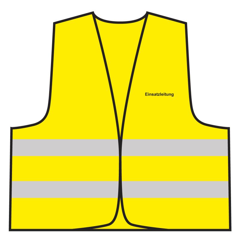 ✓ Warnweste - Einsatzleitung, gelb