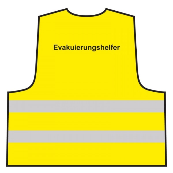 Warnweste - Evakuierungshelfer | gelb