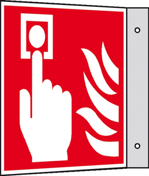 Brandschutzzeichen: Brandmelder | Kunststoff | 20x20cm