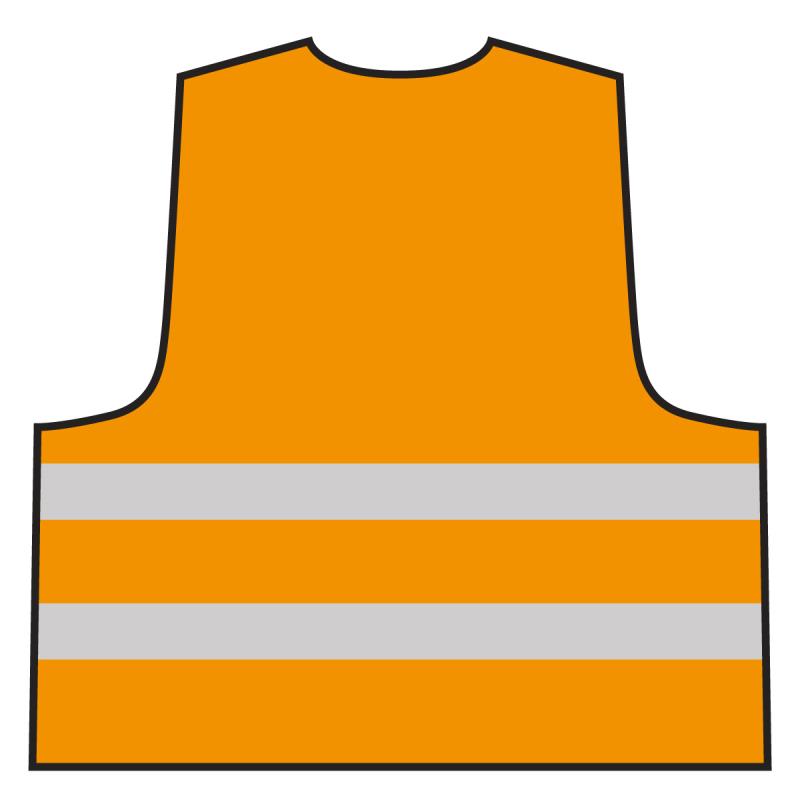 ✓ Warnweste, orange