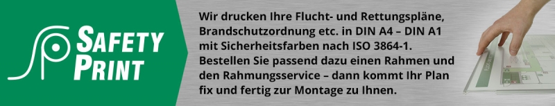 Neu: SafetyPrint - Wir drucken Ihre Flucht- und Rettungspläne
