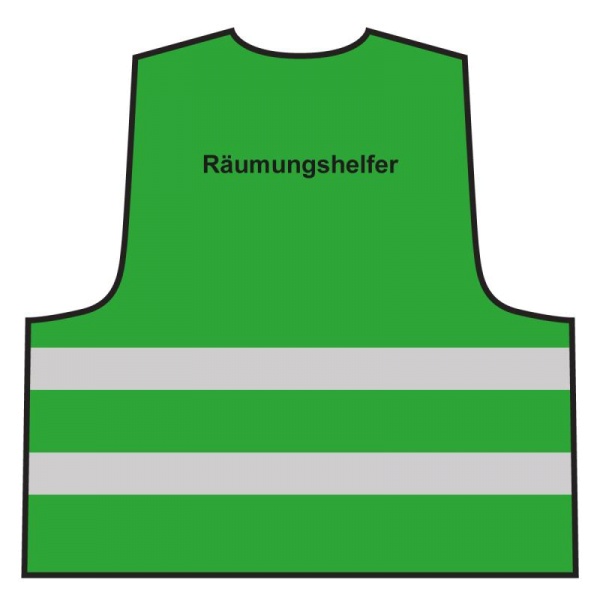 Warnweste - Räumungshelfer | grün