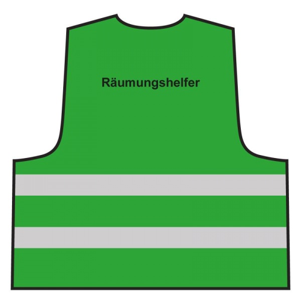 Warnweste - Räumungshelfer | grün