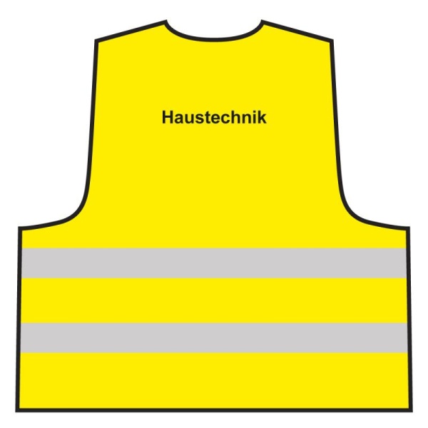 Warnweste - Haustechnik | gelb