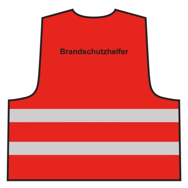 Warnweste - Brandschutzhelfer | rot