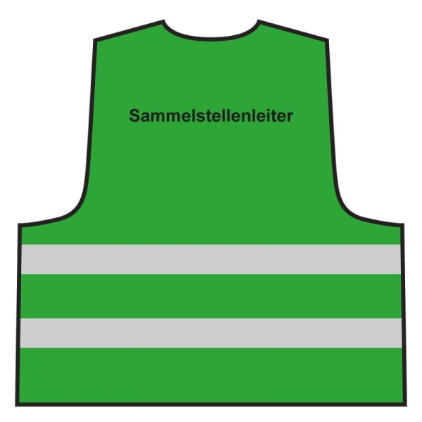 Warnweste - Sammelstellenleiter | grün