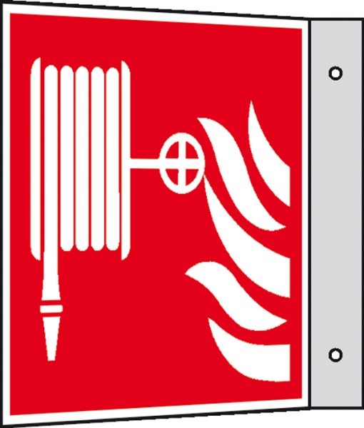 Brandschutzzeichen: Löschschlauch | Kunststoff | 20x20cm