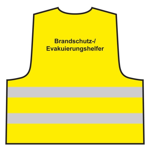 Warnweste - Brandschutz-/ Evakuierungshelfer | gelb