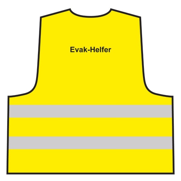 Warnweste - Evak-Helfer | gelb